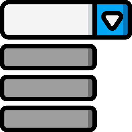 dropdown-menü Basic Miscellany Lineal Color icon