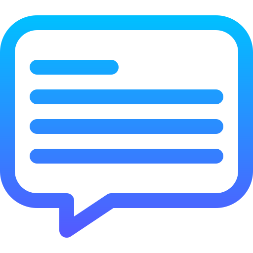 Chat Basic Gradient Lineal color icon