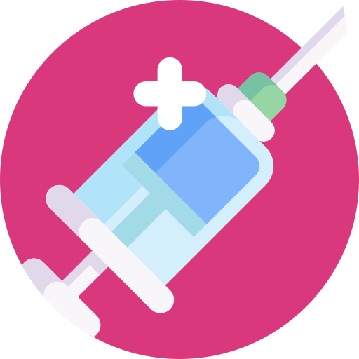 vaccin Detailed Flat Circular Flat icoon