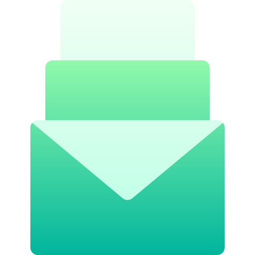 verzend mail Basic Gradient Gradient icoon