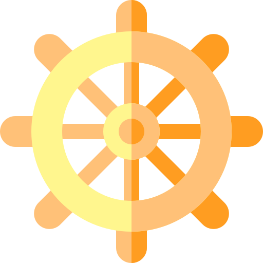 budismo Basic Rounded Flat icono