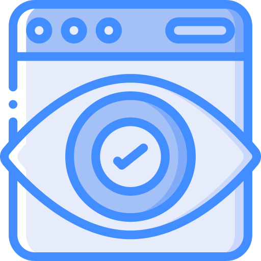 Eye Basic Miscellany Blue icon