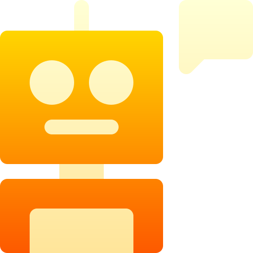 chatbot Basic Gradient Gradient icoon