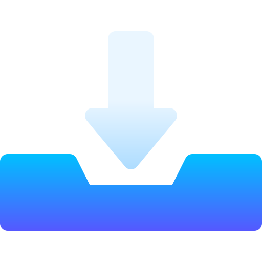 postvak in Basic Gradient Gradient icoon