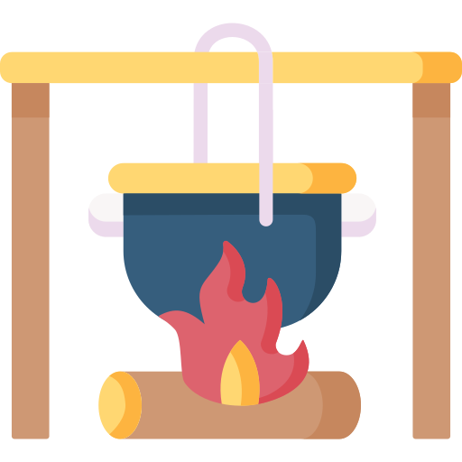 topf in flammen Special Flat icon