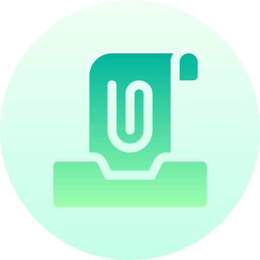 Inbox Basic Gradient Circular icon