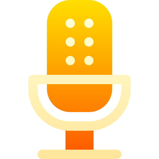 microfono Basic Gradient Gradient icona