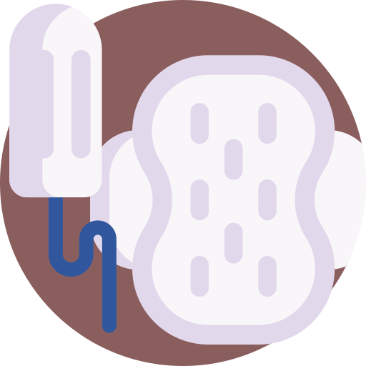 podpaska higieniczna Detailed Flat Circular Flat ikona