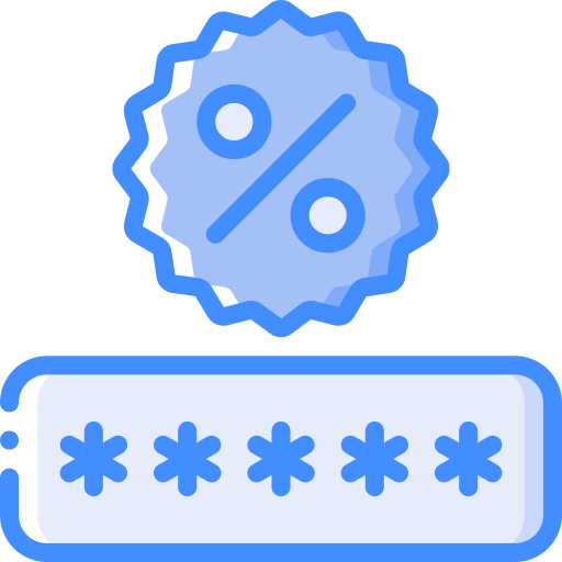 Discount code Basic Miscellany Blue icon