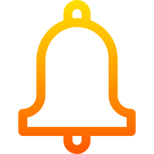 campanello di notifica Basic Gradient Lineal color icona
