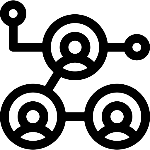 verbinding Basic Rounded Lineal icoon