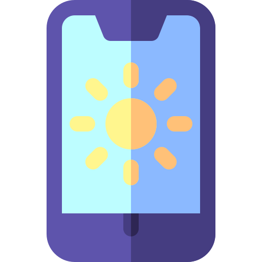 słoneczny Basic Rounded Flat ikona