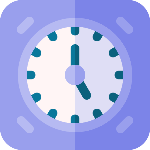 Clock Basic Rounded Flat icon