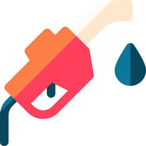 Fuel pump Basic Rounded Flat icon