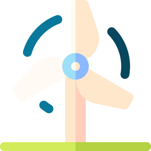 Ветровая энергия Basic Rounded Flat иконка