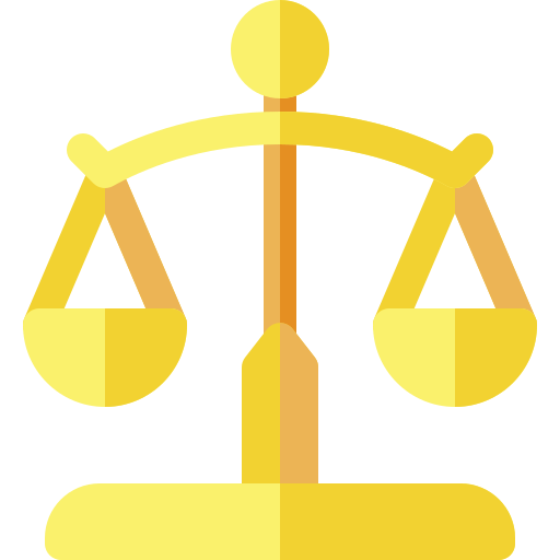 Justice scale Basic Rounded Flat icon