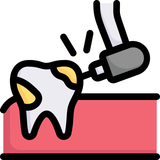 歯のドリル Generic Outline Color icon