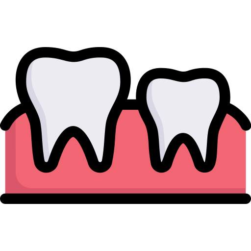 dente di latte Generic Outline Color icona