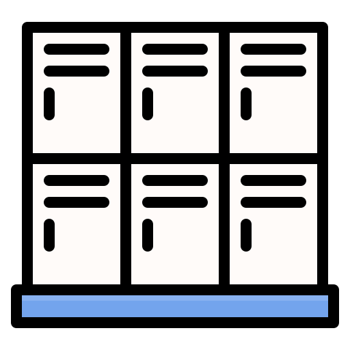 Lockers Generic Outline Color icon
