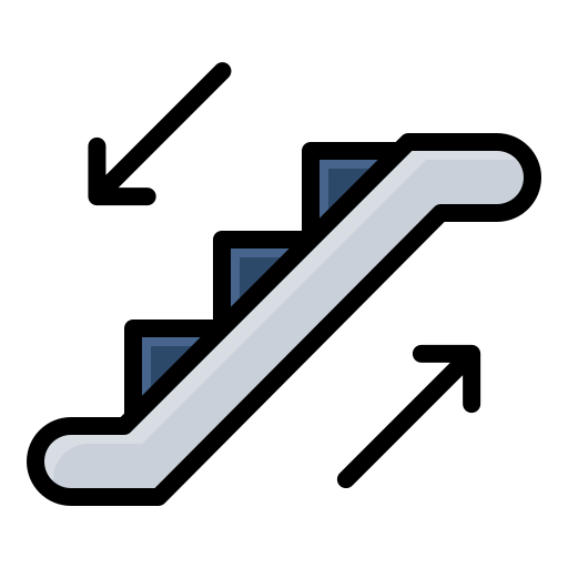 Эскалатор Generic Outline Color иконка