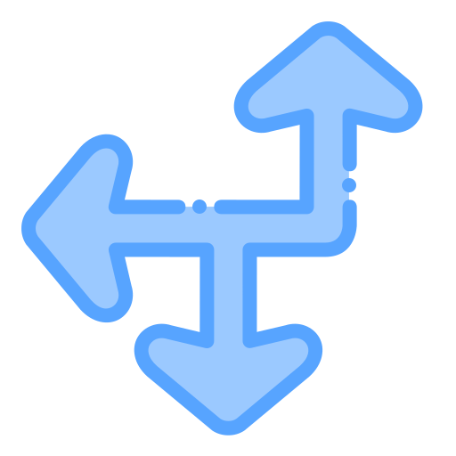 señal direccional Generic Blue icono