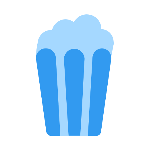 ポップコーン Generic Blue icon