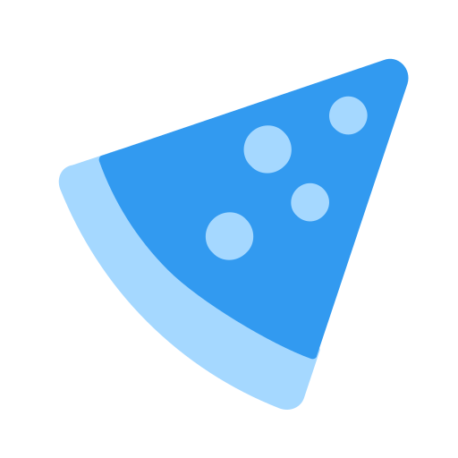 피자 조각 Generic Blue icon