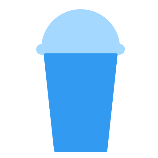 Plastic cup Generic Blue icon
