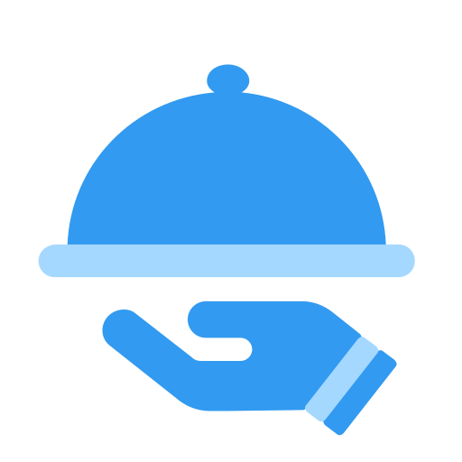 Food serving Generic Blue icon