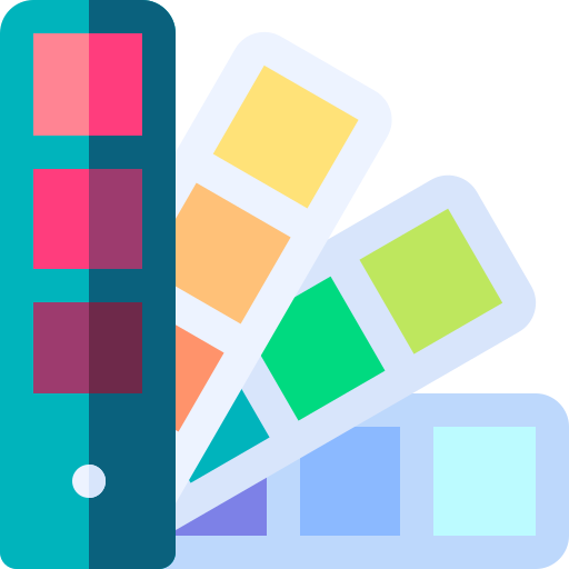 palette dei colori Basic Rounded Flat icona