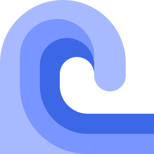 Wave Basic Straight Flat icon