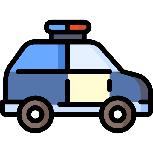 carro de polícia Special Lineal color Ícone