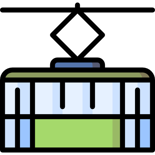 Tram Special Lineal color icon