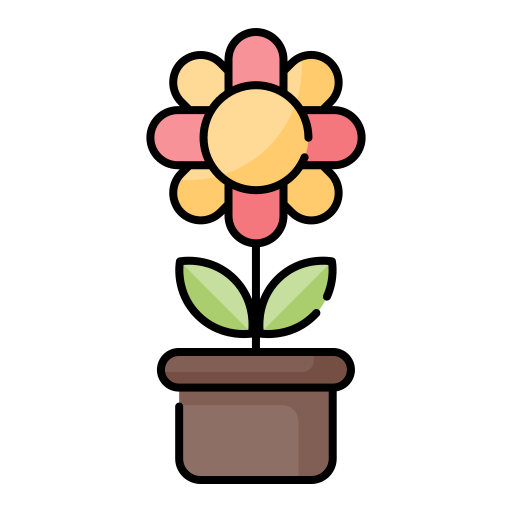 植木鉢 Generic Outline Color icon