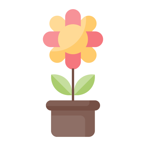 vaso di fiori Generic Flat icona