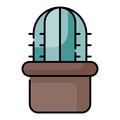 カクタス Generic Outline Color icon