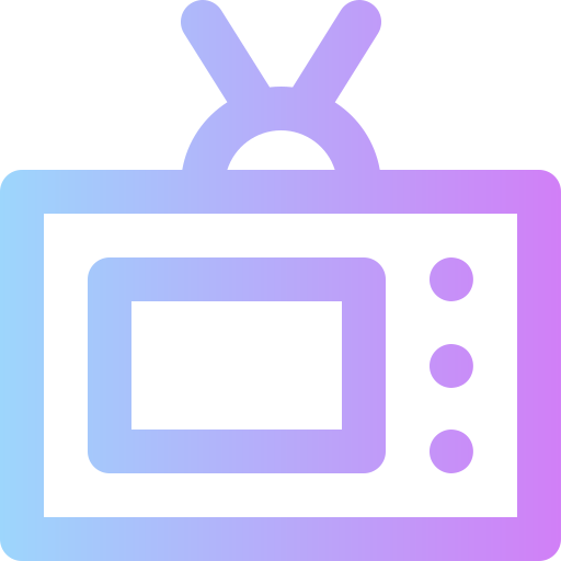 Tv app Super Basic Rounded Gradient icon