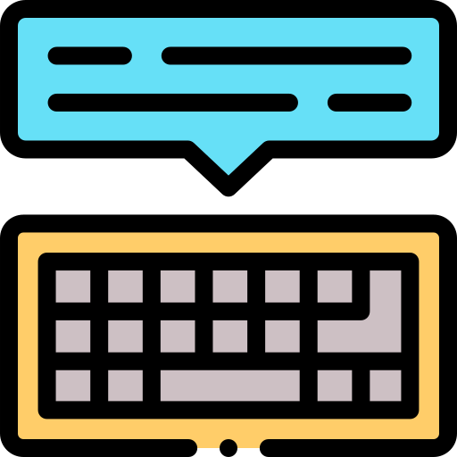 Keyboard Detailed Rounded Lineal color icon