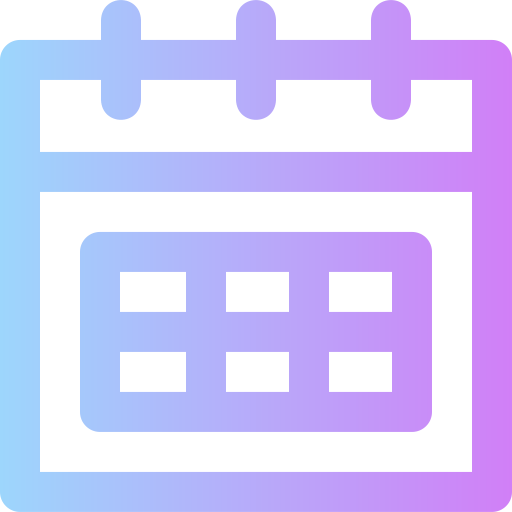 calendrier Super Basic Rounded Gradient Icône