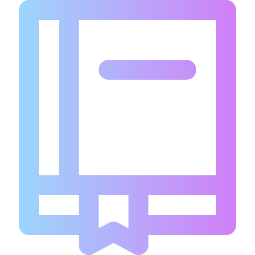 libros Super Basic Rounded Gradient icono