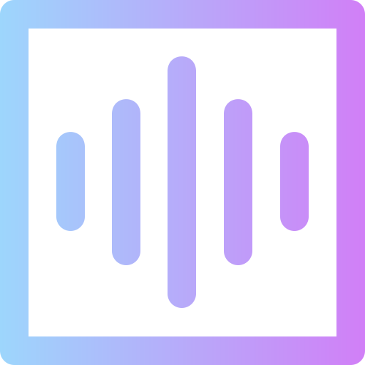 aplikacja wiadomości głosowych Super Basic Rounded Gradient ikona