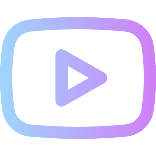 youtube Super Basic Rounded Gradient icono