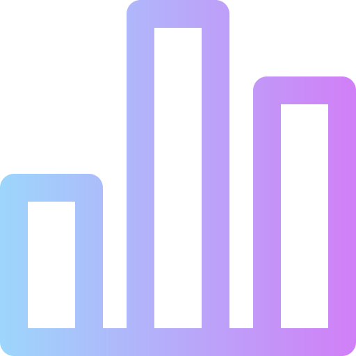 application de feuille de calcul Super Basic Rounded Gradient Icône