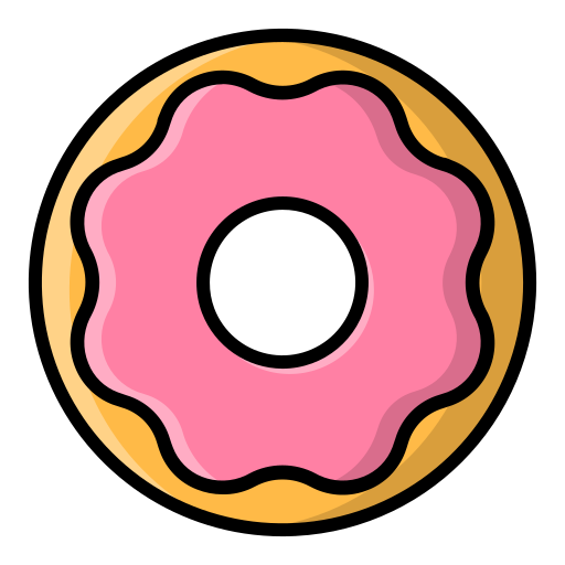 donut Generic Outline Color Icône
