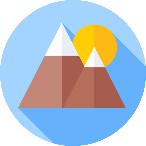 Гора Flat Circular Flat иконка