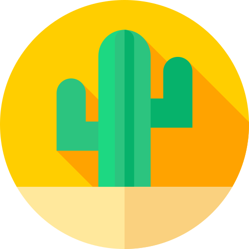 kaktus Flat Circular Flat icon