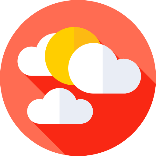 天気 Flat Circular Flat icon
