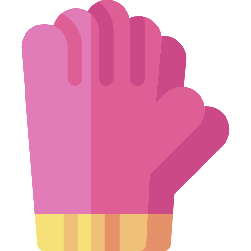 Cleaning gloves Basic Rounded Flat icon