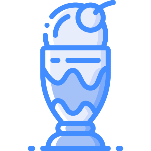milkshake Basic Miscellany Blue icoon