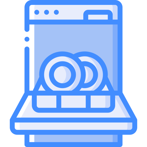 Dishwasher Basic Miscellany Blue icon